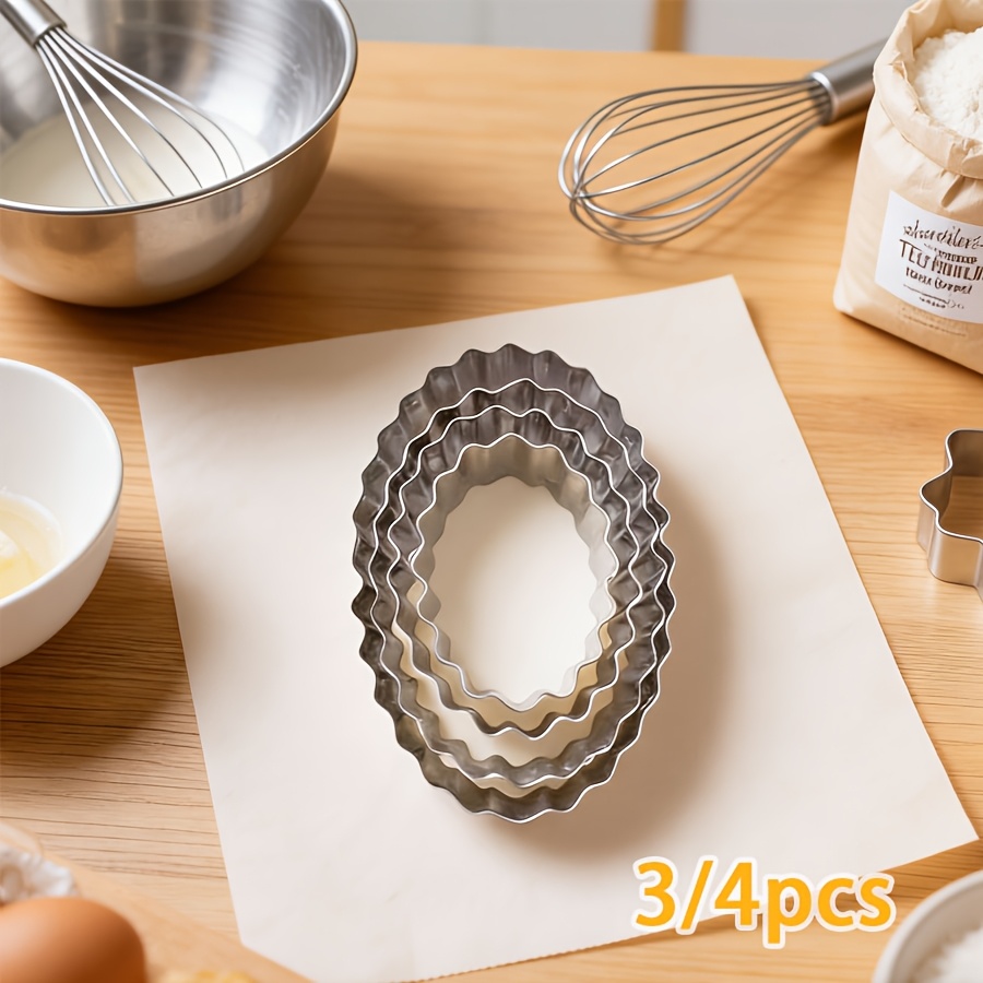 Kitchen Baking Utensils - ステンレス製の波状卵型円形ケーキ型、イースターパーティーや集まりなどに適したベーキングツール、キッチン用品。