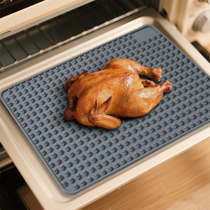 Kitchen Baking Storage - 高温耐性電子レンジ保護パッド、耐油オーブンパッド、キッチン収納断熱シリコンパッド
