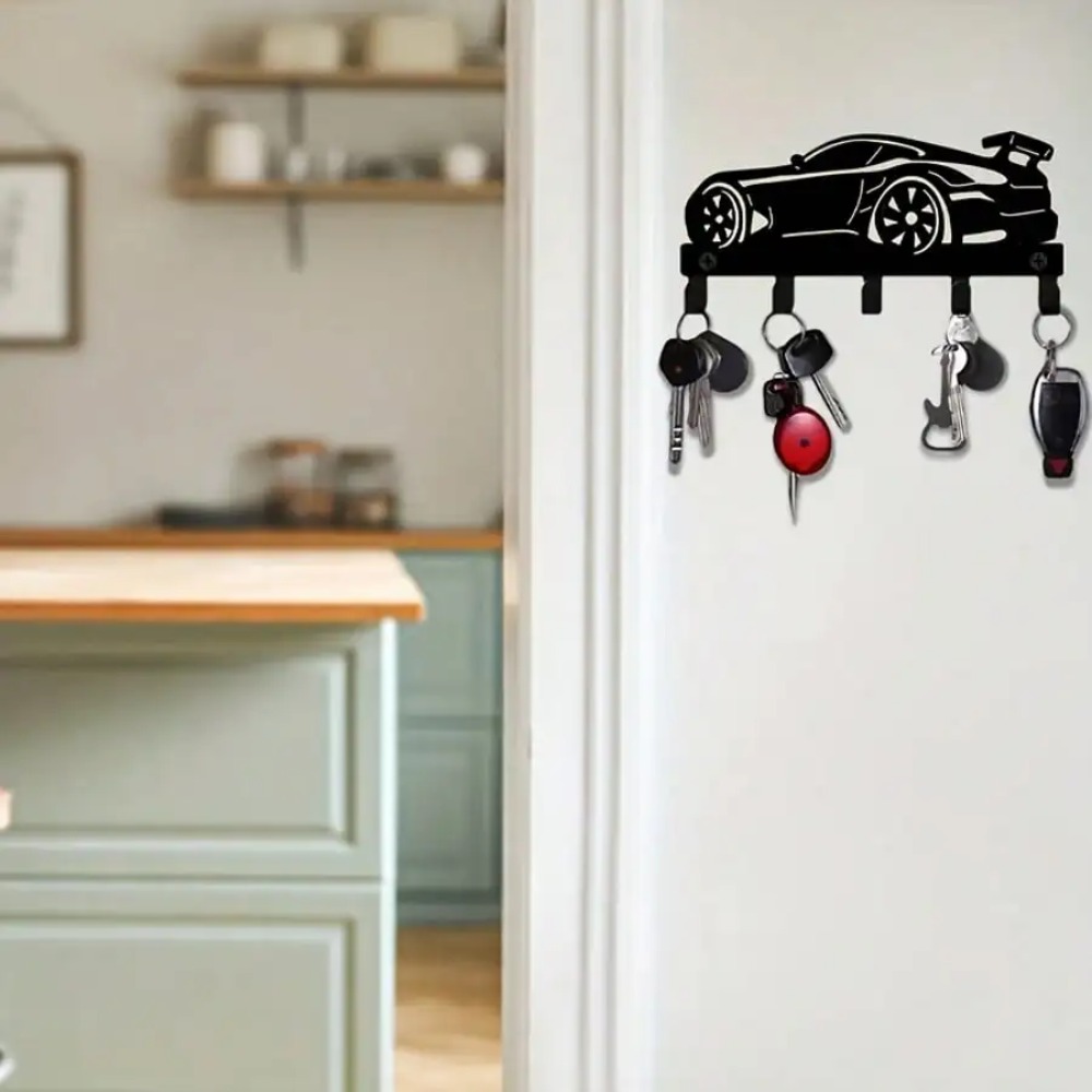 壁掛けキーホルダー、空力設計の金属製フックラック、キッチン、 - Kitchen Baking Storage のレビューと価格