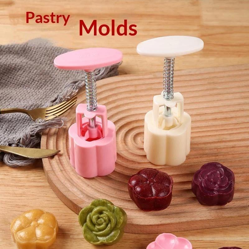 【LM】1セットDIY月餅型プラスチック製手押し式ペストリー - Kitchen Baking Torch のレビューと価格