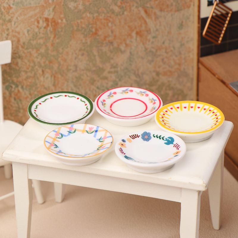 5 個 1/12 ドールハウスミニプレート食器モデルドールハ - Kitchen Baking Storage のレビューと価格