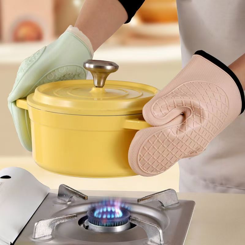 2 個の断熱手袋、火傷防止電子レンジ手袋、高温耐性キッチンオ - Kitchen Baking Gloves のレビューと価格