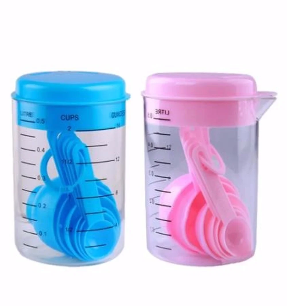 7 ピース/セットプラスチック計量カップとスプーン紅茶コーヒ - Kitchen Baking Utensils のレビューと価格