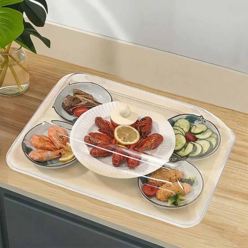 WORTHBUY 再利用可能なプラスチック製食品カバー クリ - Kitchen Baking Storage のレビューと価格