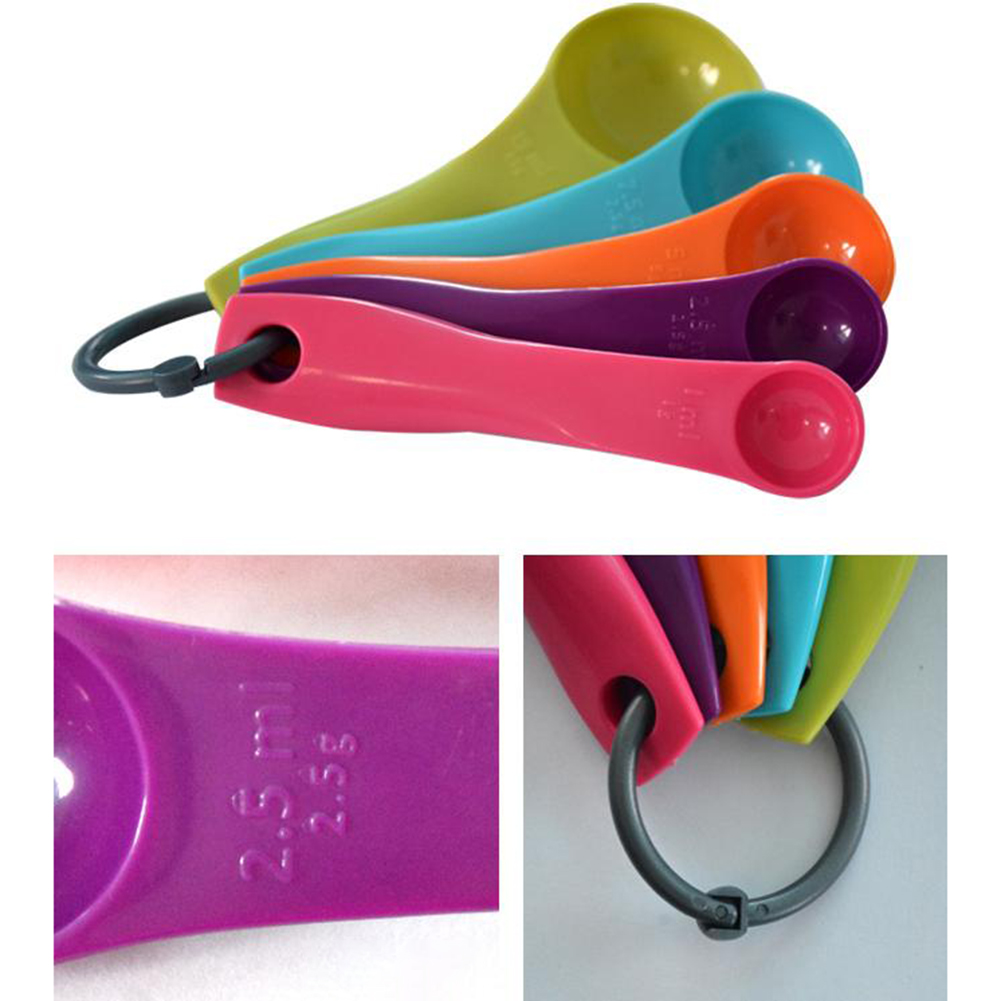 5 ピースカラフルな塩油スプーン素敵なキッチン Colorw - Kitchen Baking Utensils のレビューと価格