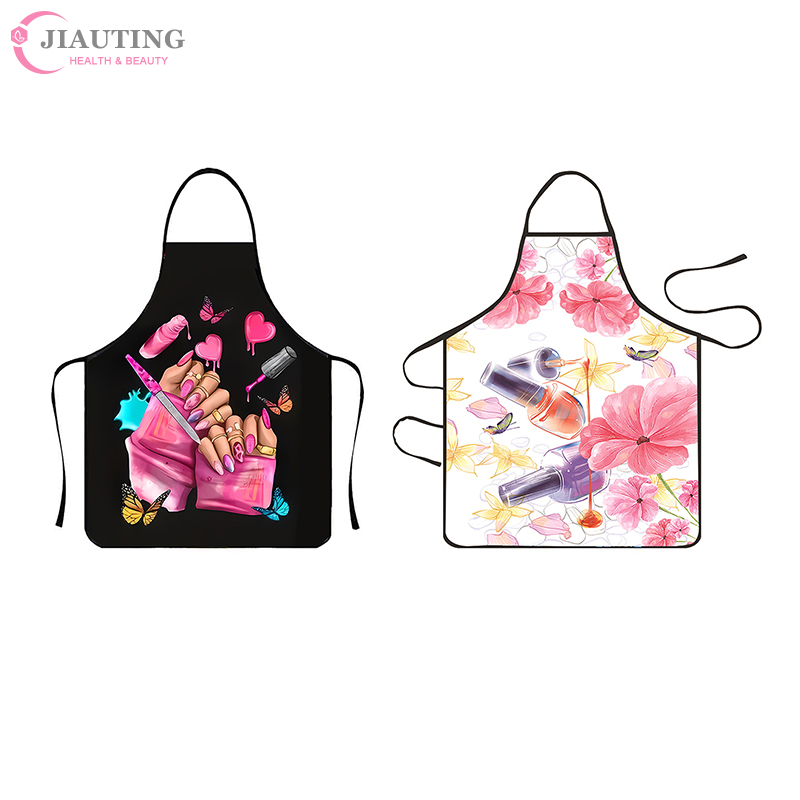 マニキュア印刷美容キッチン女性エプロン家庭用クリーニングピナ - Baking In Kitchen のレビューと価格