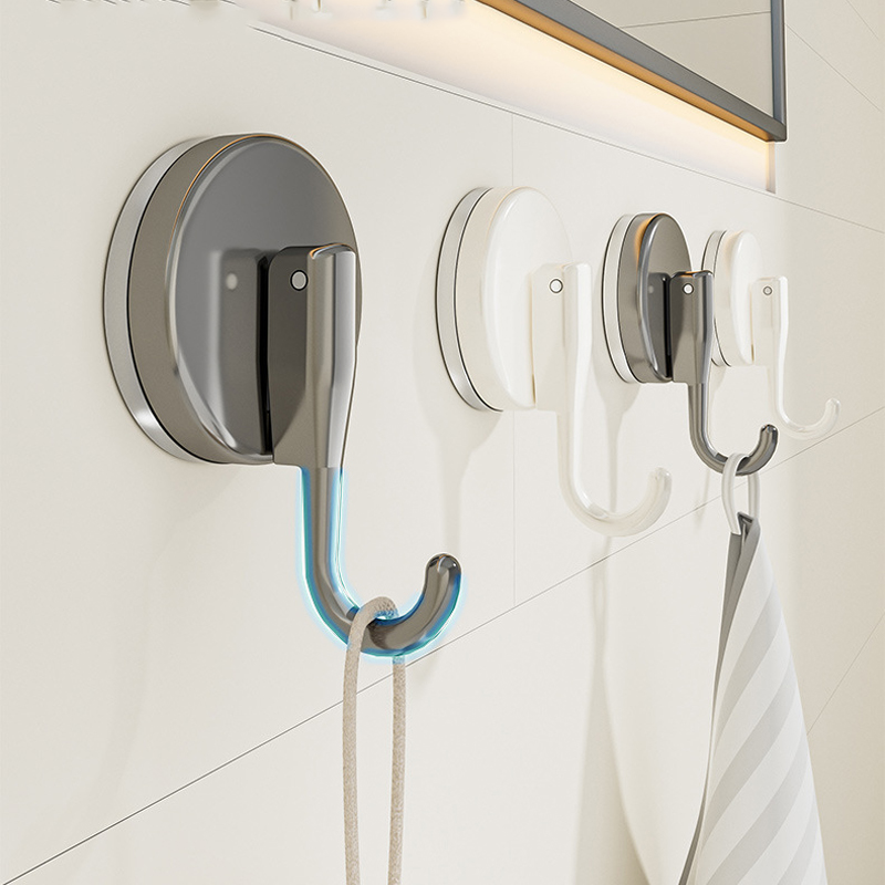 吸盤フックパンチフリー多機能吊り下げキー衣類フック浴室ローブ - Kitchen Baking Storage のレビューと価格