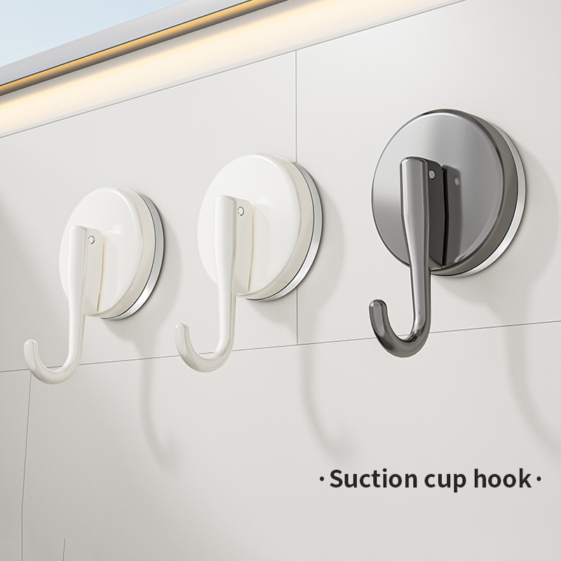 吸盤フックパンチフリー多機能吊り下げキー衣類フック浴室ローブ - Kitchen Baking Storage のレビューと価格