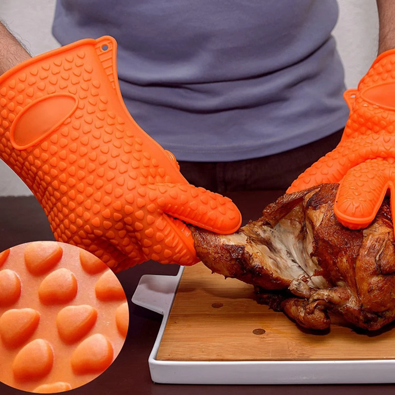 火傷防止シリコングリルグローブ,ベーキングミット,調理オーブ - Kitchen Baking Gloves のレビューと価格