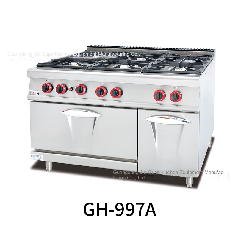 ジーグァン GH-797A 業務用厨房コンロ 縦型ガス6口ウ - Baking In Kitchen のレビューと価格
