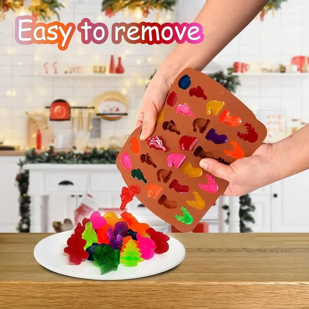 クリスマスシリコーンチョコレート型ジンジャーブレッドマンクリ - Kitchen Baking Gloves のレビューと価格