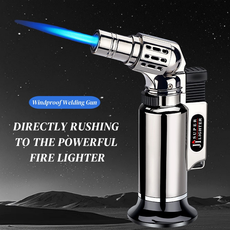 金属製防風ジェットフレームガスライター、詰め替え式携帯トーチ - Kitchen Baking Torch のレビューと価格