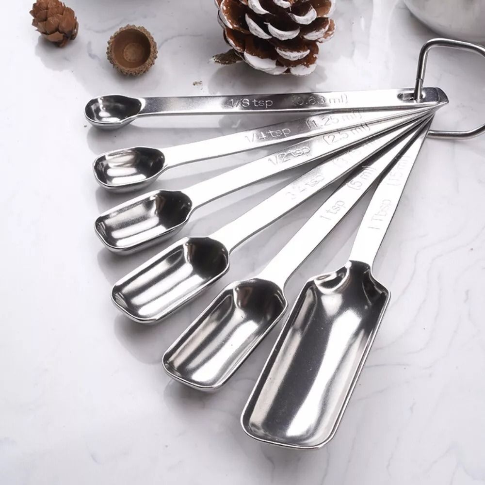 スケール付きステンレス鋼計量スプーン、キッチン用品、長方形の - Kitchen Baking Utensils のレビューと価格