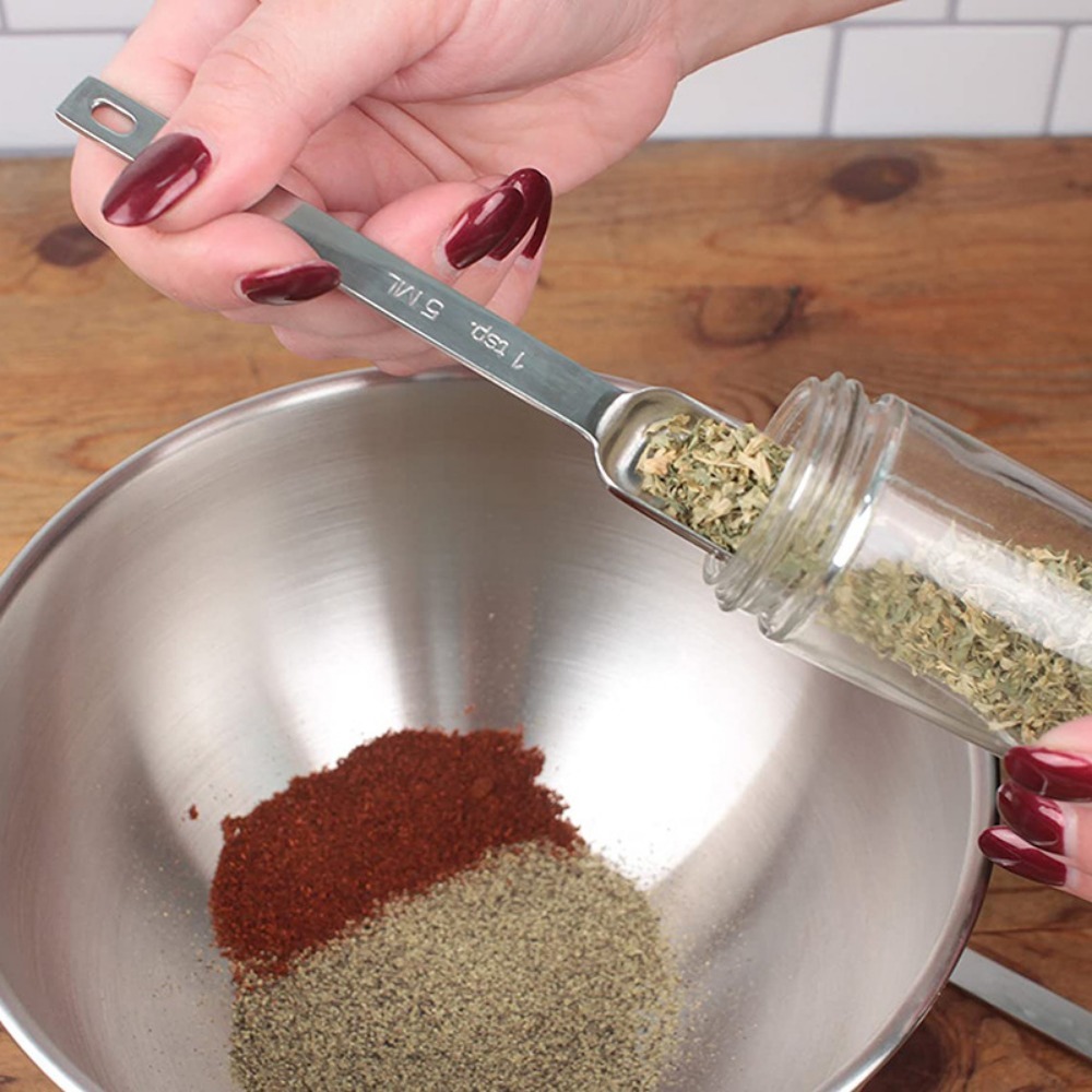 スケール付きステンレス鋼計量スプーン、キッチン用品、長方形の - Kitchen Baking Utensils のレビューと価格