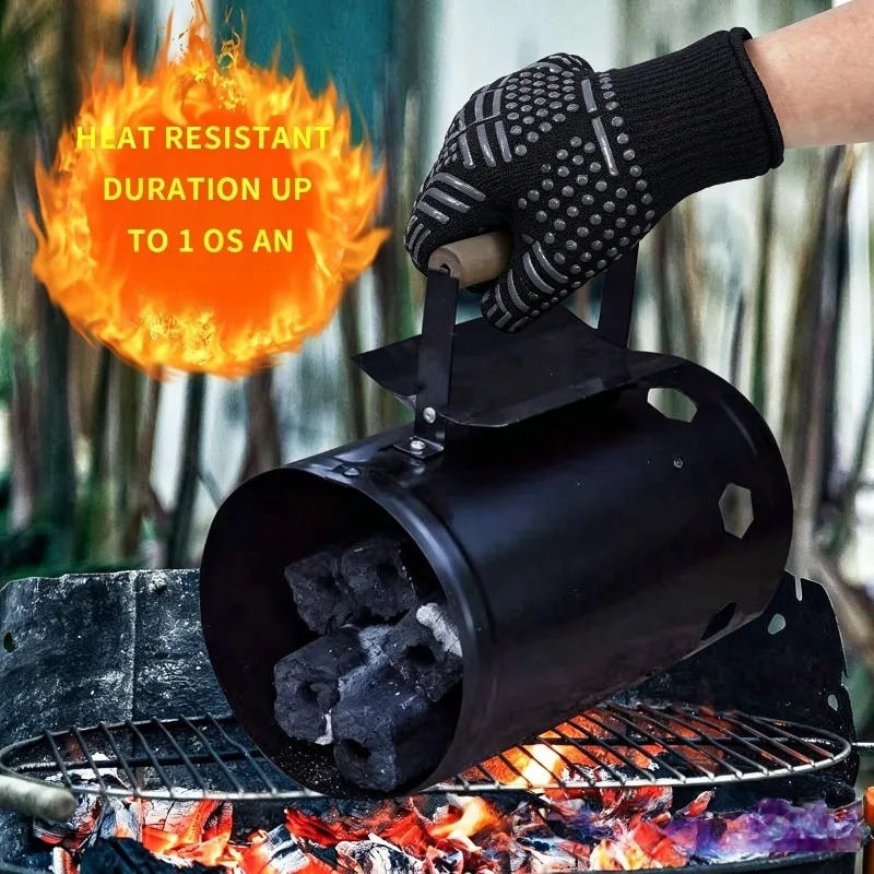 1個/1組のバーベキューグローブ、高温オーブングローブ、耐火 - Kitchen Baking Gloves のレビューと価格