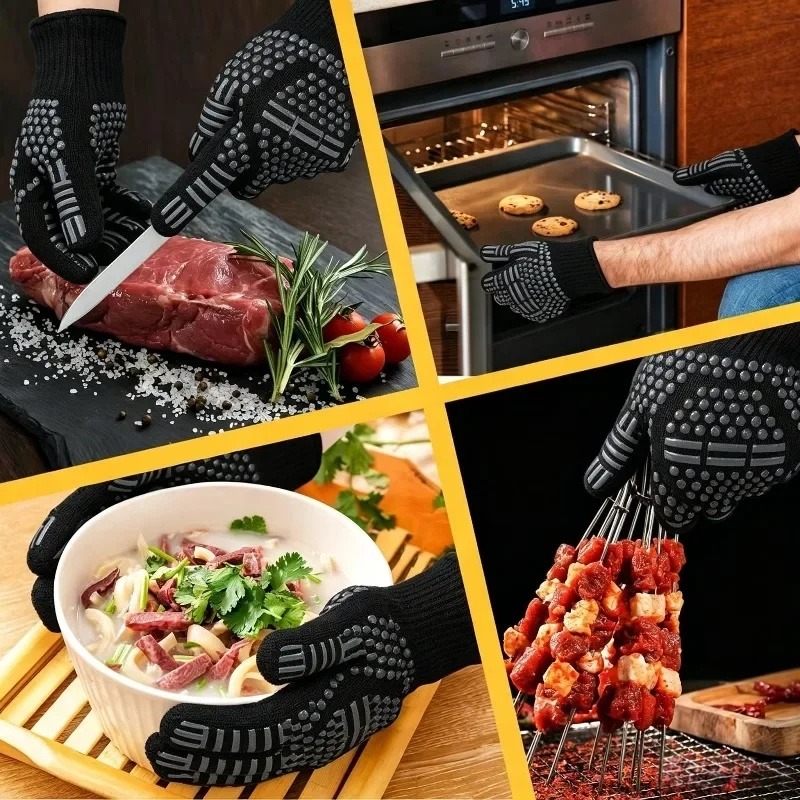 1個/1組のバーベキューグローブ、高温オーブングローブ、耐火 - Kitchen Baking Gloves のレビューと価格