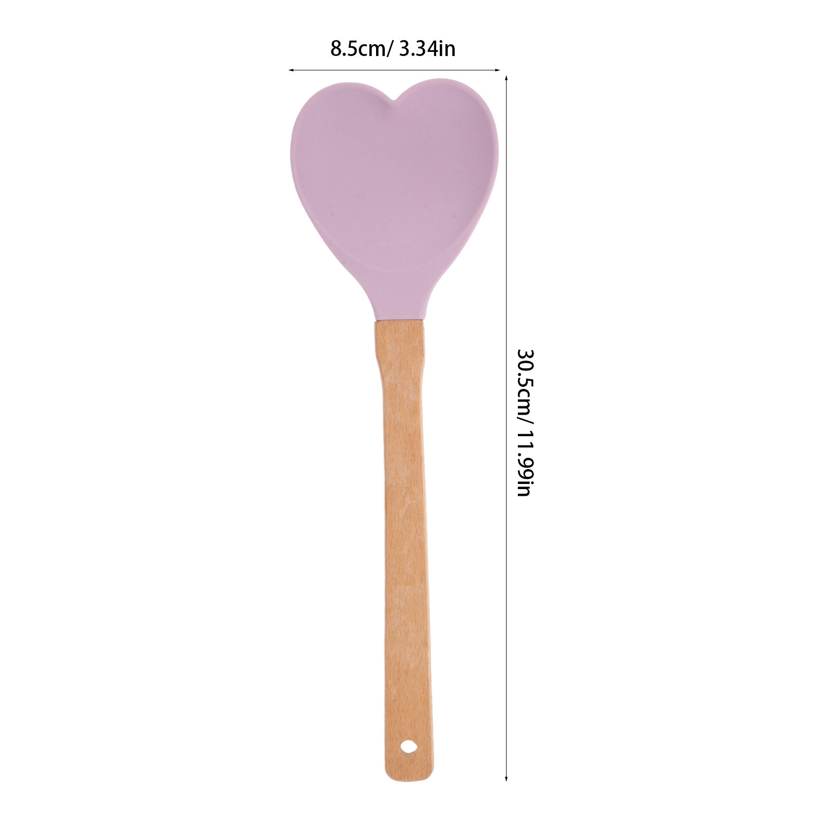 ハート型シリコンスパチュラ木製ハンドルノンスティック耐熱キッ - Kitchen Baking Utensils のレビューと価格