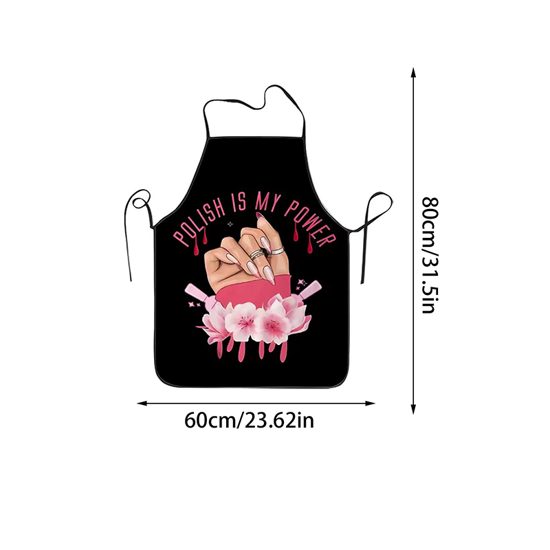 1 個ネイルアート印刷美容キッチン女性エプロン家庭用クリーニ - Baking In Kitchen のレビューと価格