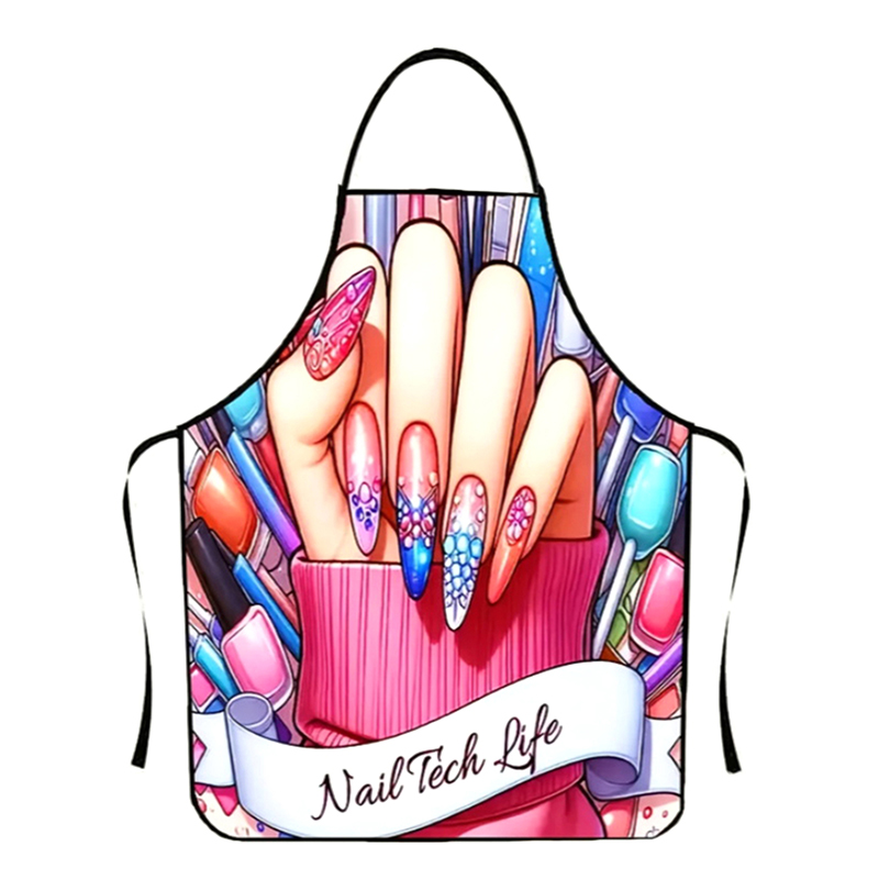 1 個ネイルアート印刷美容キッチン女性エプロン家庭用クリーニ - Baking In Kitchen のレビューと価格