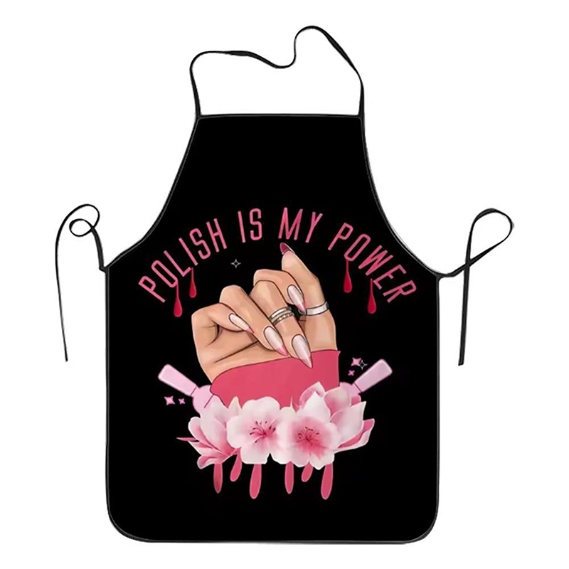 1 個ネイルアート印刷美容キッチン女性エプロン家庭用クリーニ - Baking In Kitchen のレビューと価格