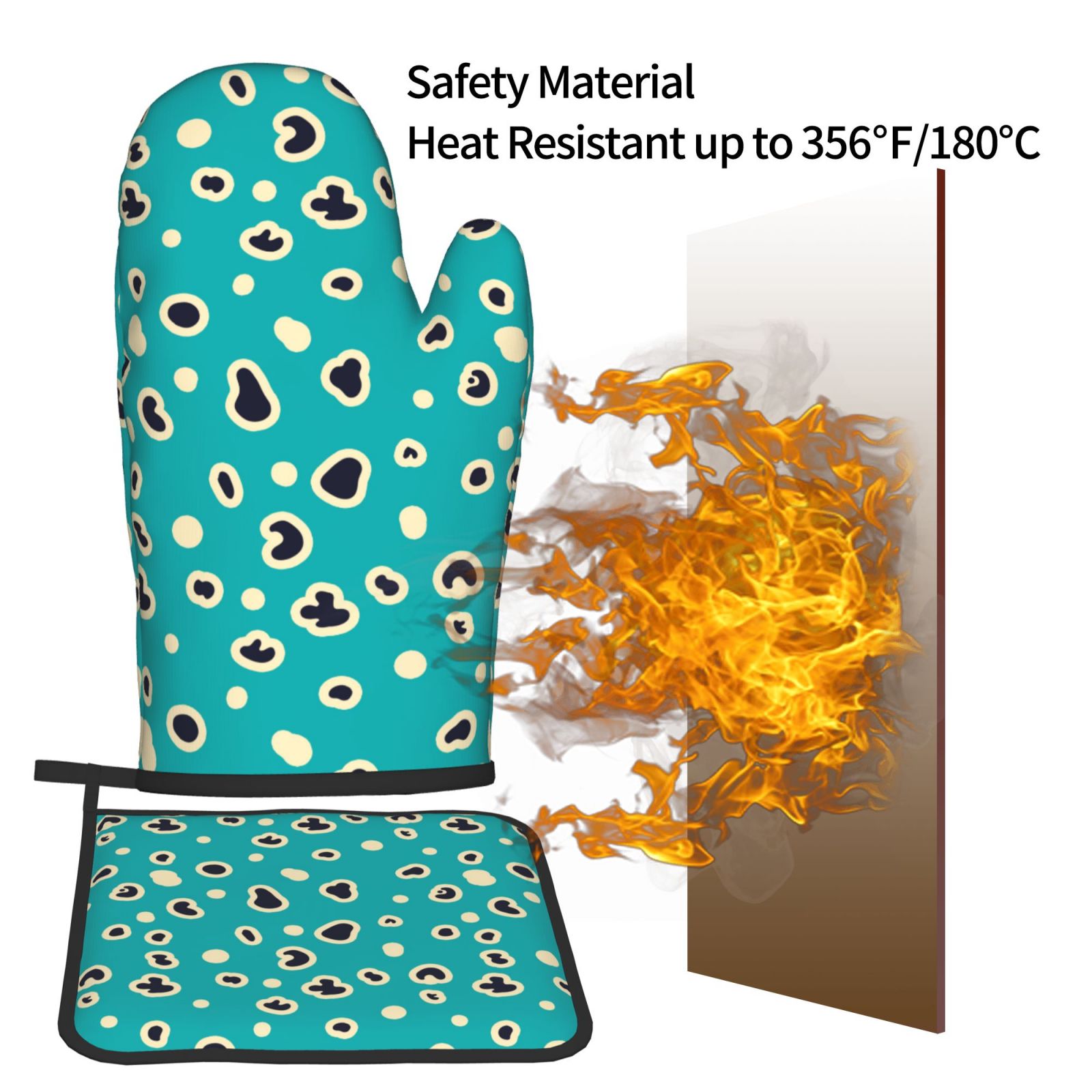 火傷防止電子レンジグローブ、耐熱パッド、厚手、耐熱、キッチン - Kitchen Baking Gloves のレビューと価格